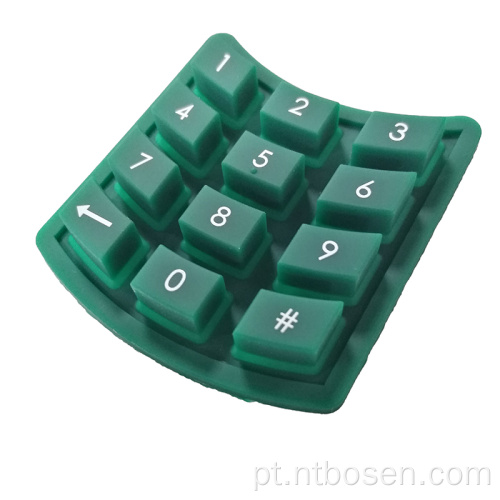 teclados de borracha de silicone verde
